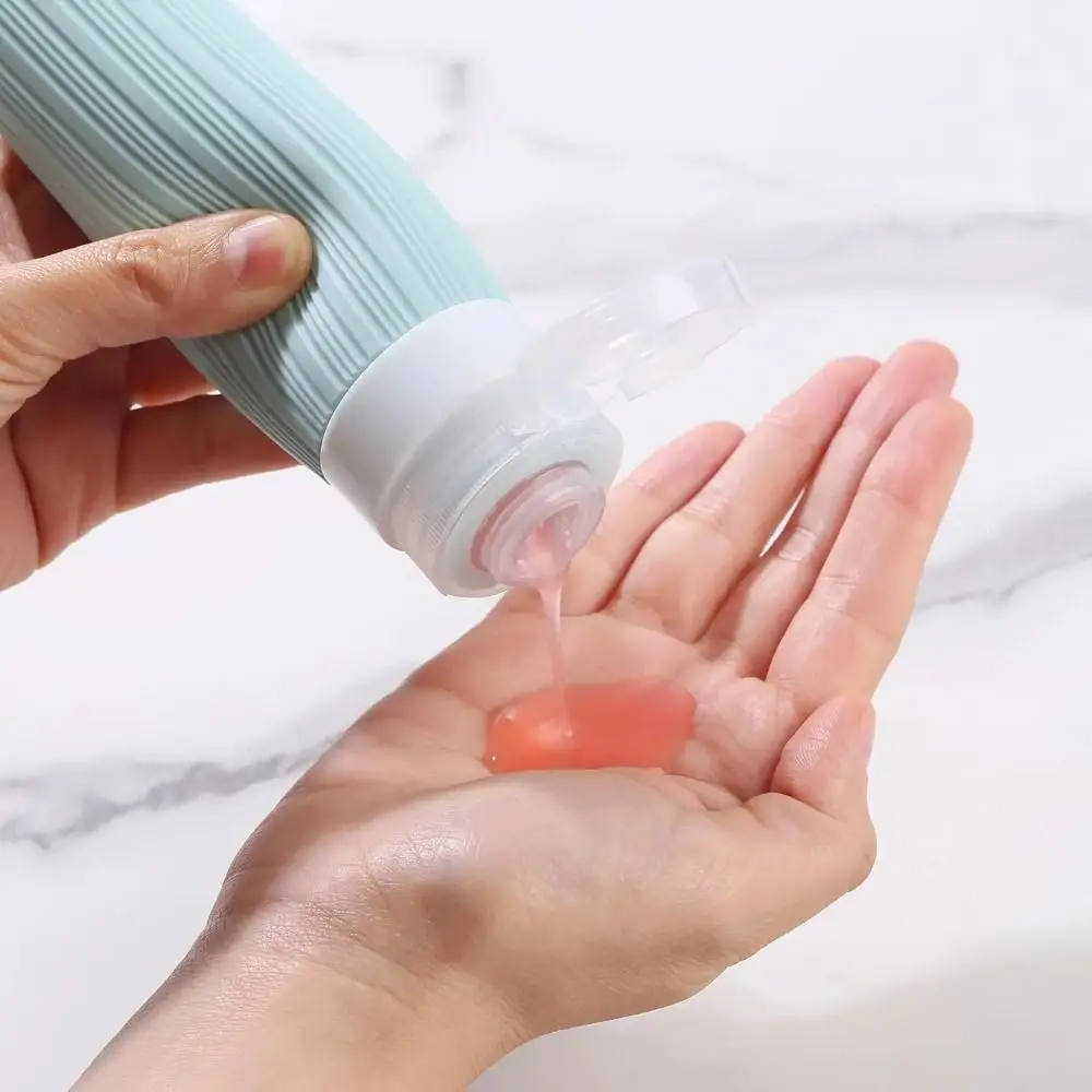 Ensemble de bouteilles de voyage anti-fuite, conteneur de Lotion Portable vide de 60/90ML, organisateur de toilette doux et rechargeable, essentiels de voyage