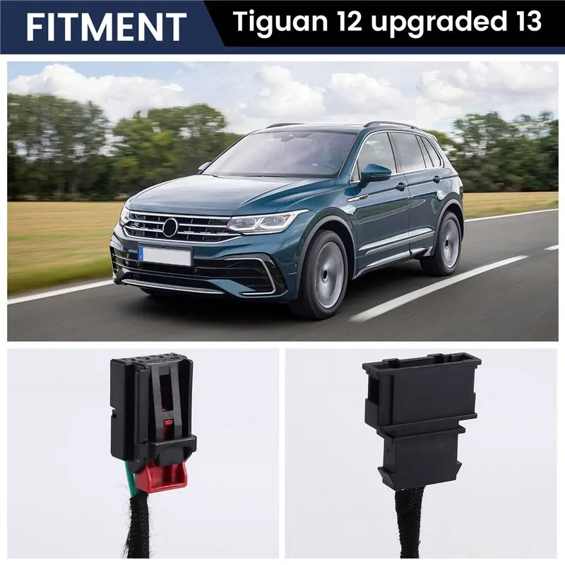 A21F-For VW Tiguan 12 Upgraded 13 Taillight Headlight Adapter Cable Transformation Halogen To LED Taillight Wiring Harness