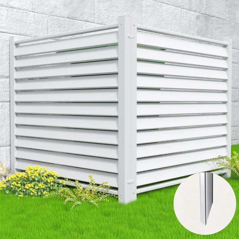 Can Fence 48 W x 48 H Vinyl Privacy Panels Outside Pool Equipment Enclosure Conditioner Trash (2-)