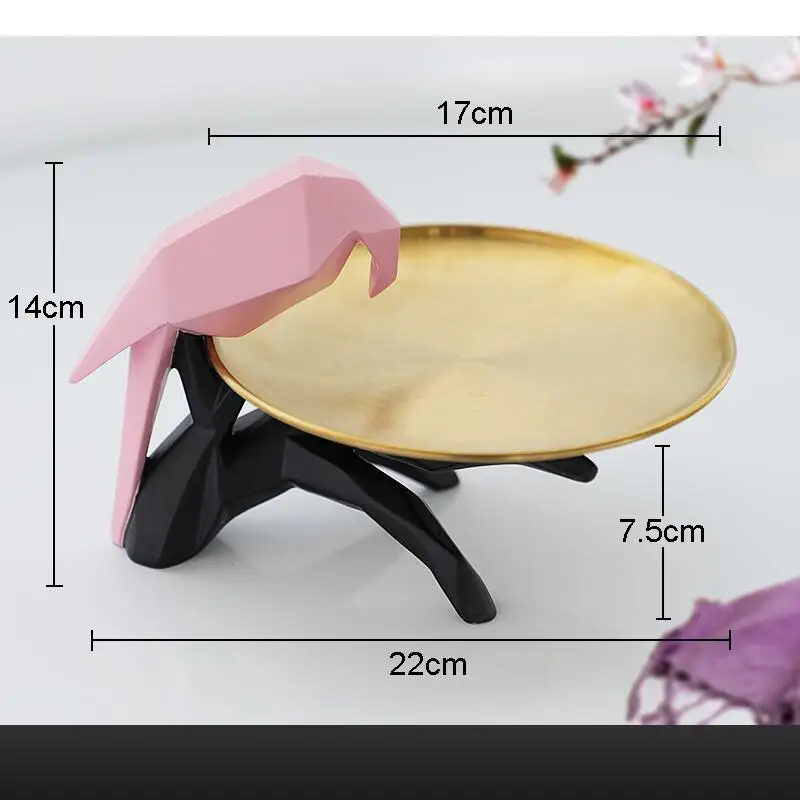 Abstrakte Vogeltabletts, dekorative Vögel, Aufbewahrung, Ornamente, Schreibtisch, Dessertschale, Obsttablett, minimalistischer Stil, Wohnzimmer-Dekoration