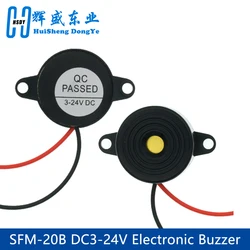 SFM-20B DC3-24V Durable 3-24V Piezo Electronic Buzzer Alarm 95DB Continuous Sound Beeper For Arduino Car Van