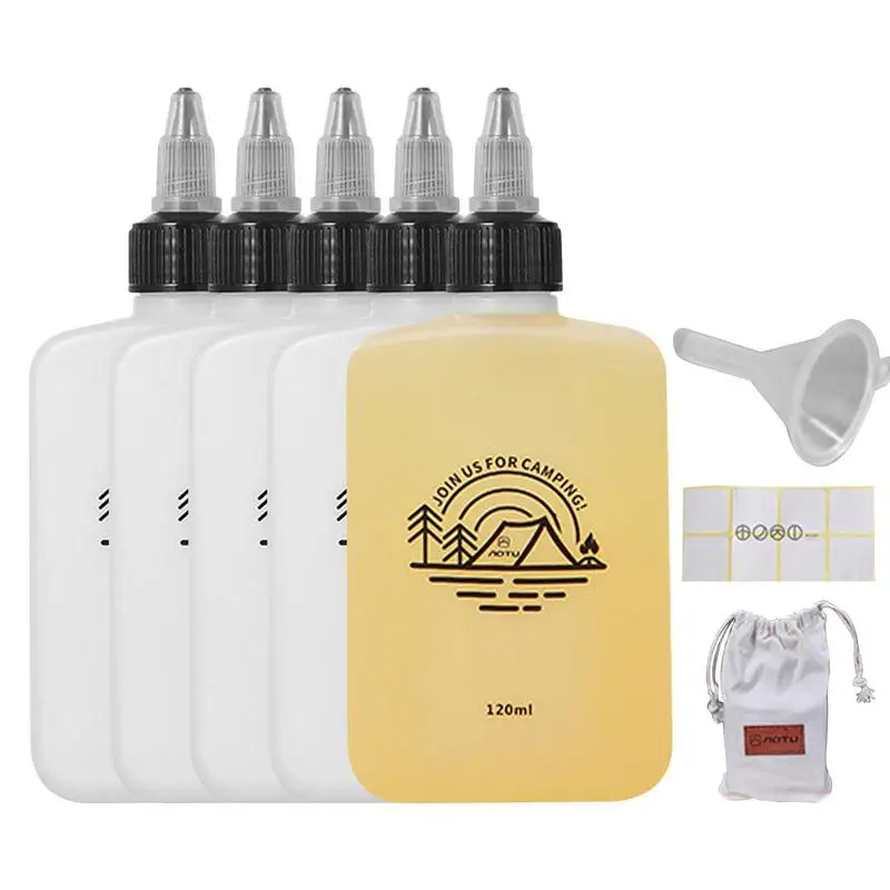 Botella de condimento para acampada, dispensador de aceite, contenedor de condimentos de HDPE, tarro de condimento, botella exprimidora para suministros de acampada, 120ml