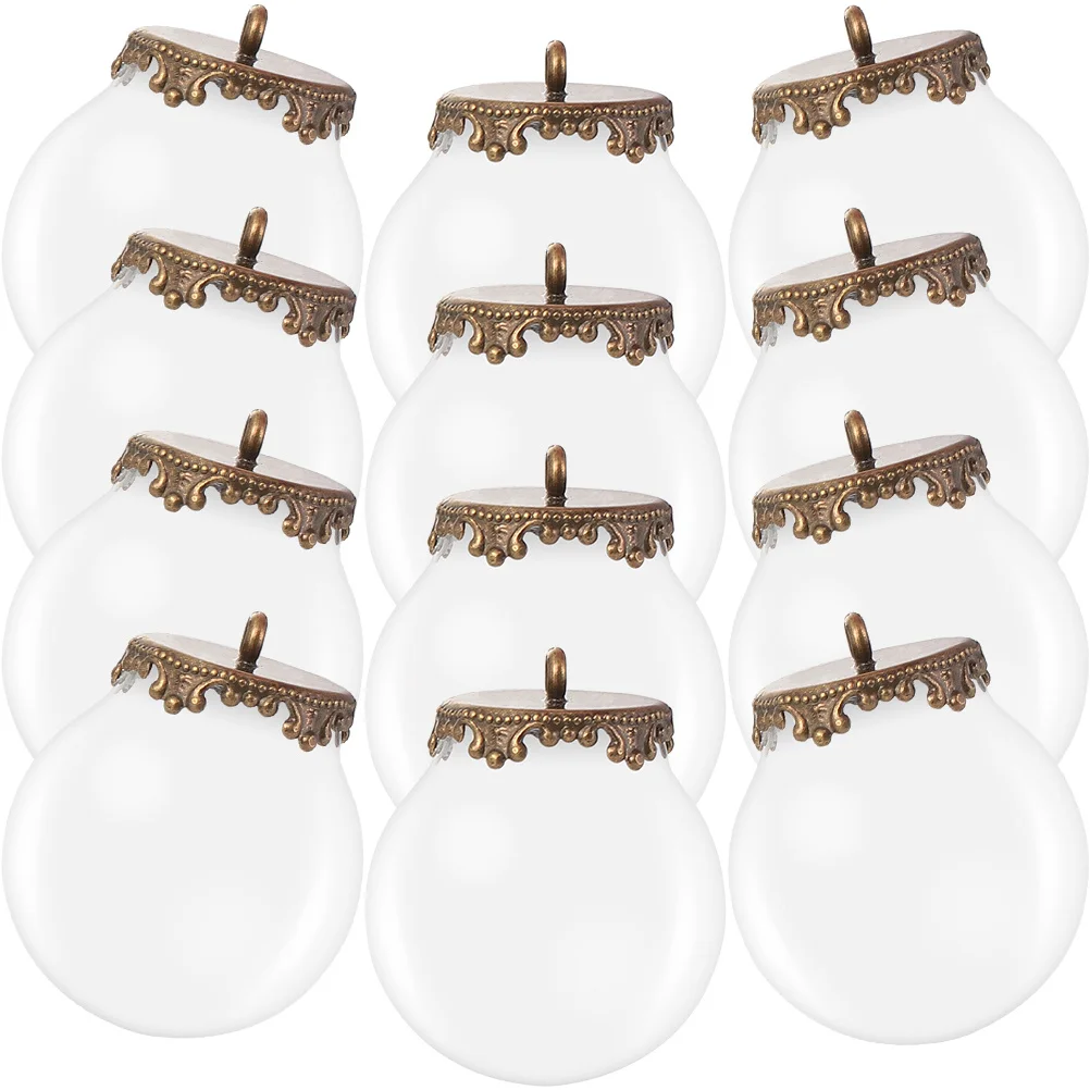 

10 комплектов, мини-пустой стеклянный шар, подвески, прозрачные полые подвески для DIY ювелирных изделий, принадлежности для рукоделия, декоративные подарочные изделия