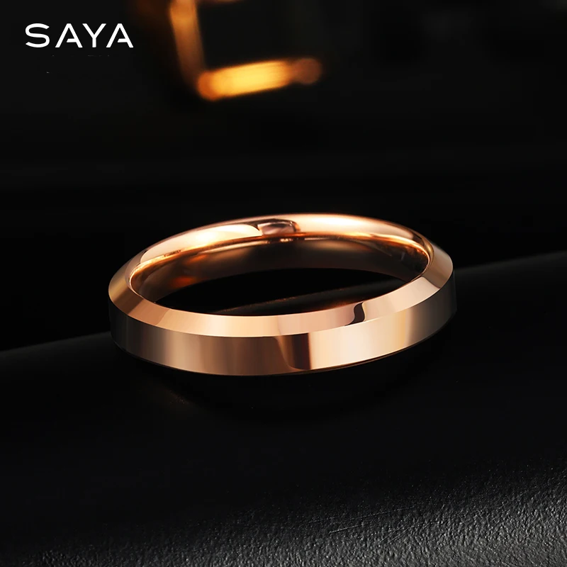 4MM Width New Tungsten Rings for Men And Women Oath of Love Fashion Party Wedding Rings  Engagement Fine Jewelry,Engraving