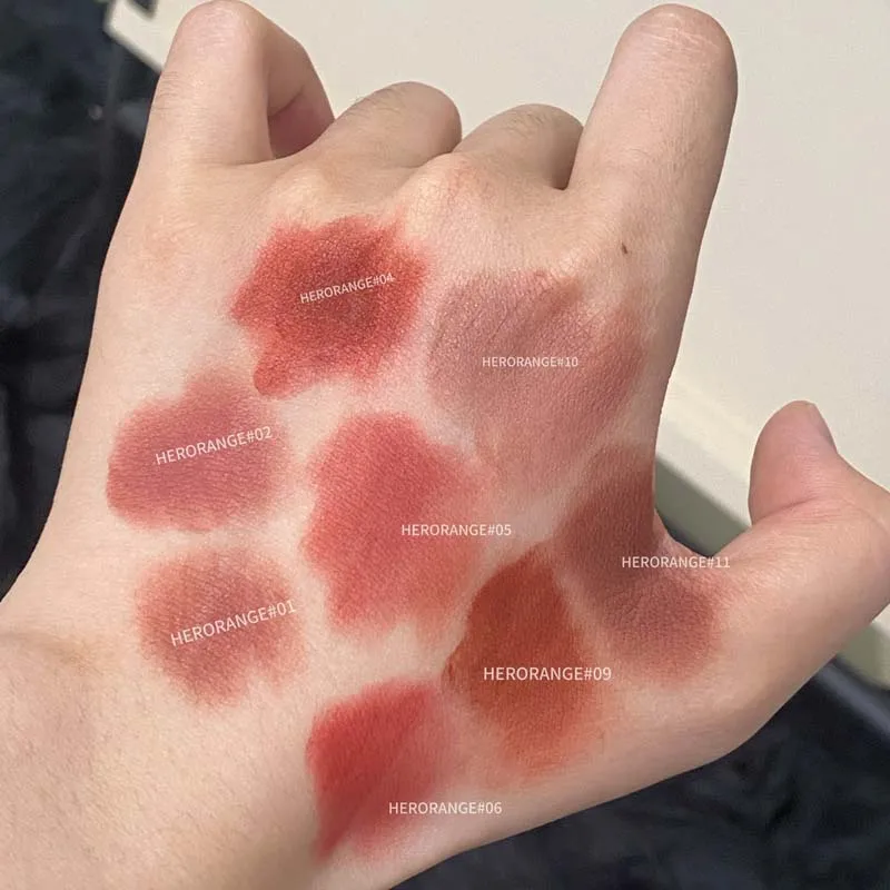 Herorange Soft Velvet Lipstick Matte Finish Moisturizing Low Saturation Ultra Long-Lasting Non-Stick Cup Lipstick Pen