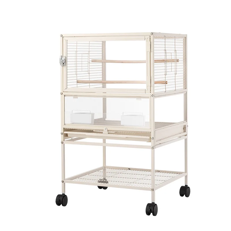 

Клетка Jinggong, двухслойная клетка для птиц, большое пространство, прозрачная клетка для попугая, клетка для птиц, монах, маленькое солнце, роскошная вилла, Hengsi Bird