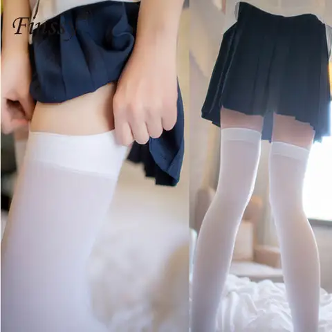 Lolita Velvet Stockings Maid Cos Knee High Finssy