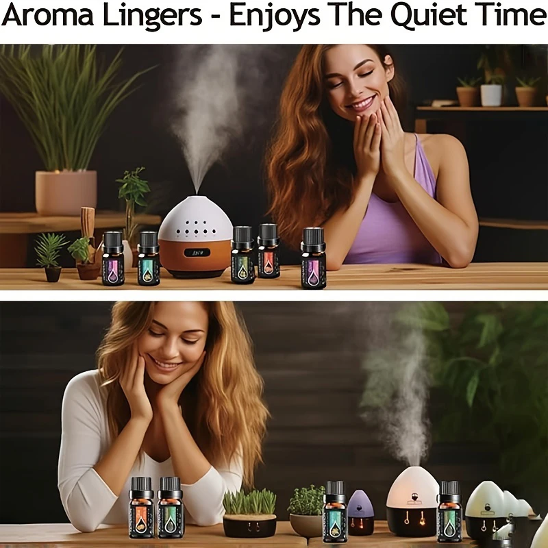 SENHAI 20pcs/10ml Essential Oils Set Rosemary Lavender Vanilla Peppermint Aroma Massage Oil for Diffuser Humidifier Candles New