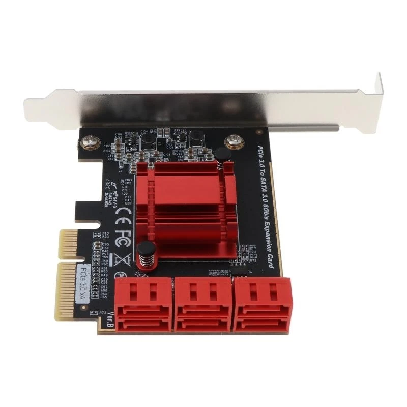 6 Ports PCI-E to Expansion Card for Desktop PC Support for Windows 10/8