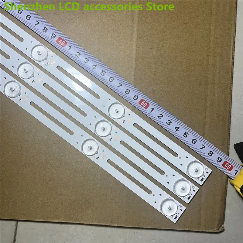 3piece/lot  32inch use  aluminium 100%new  LCD TV backlight bar RH-D32071235-334AS-M 6v   59CM  7LED  100%NEW