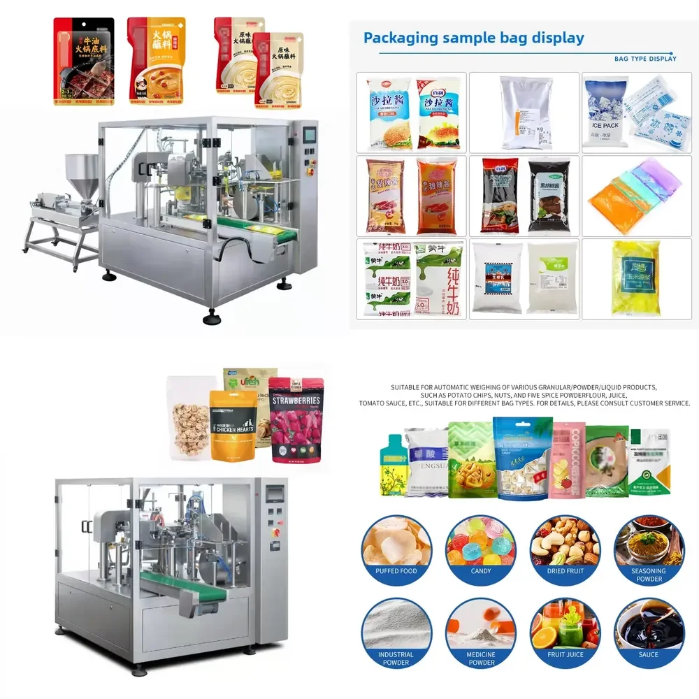 【2026】 Premade Open Mouth Bag Sack Bagging Packaging Feeds Granule Filling Machine Pellet Grain Rice Packing