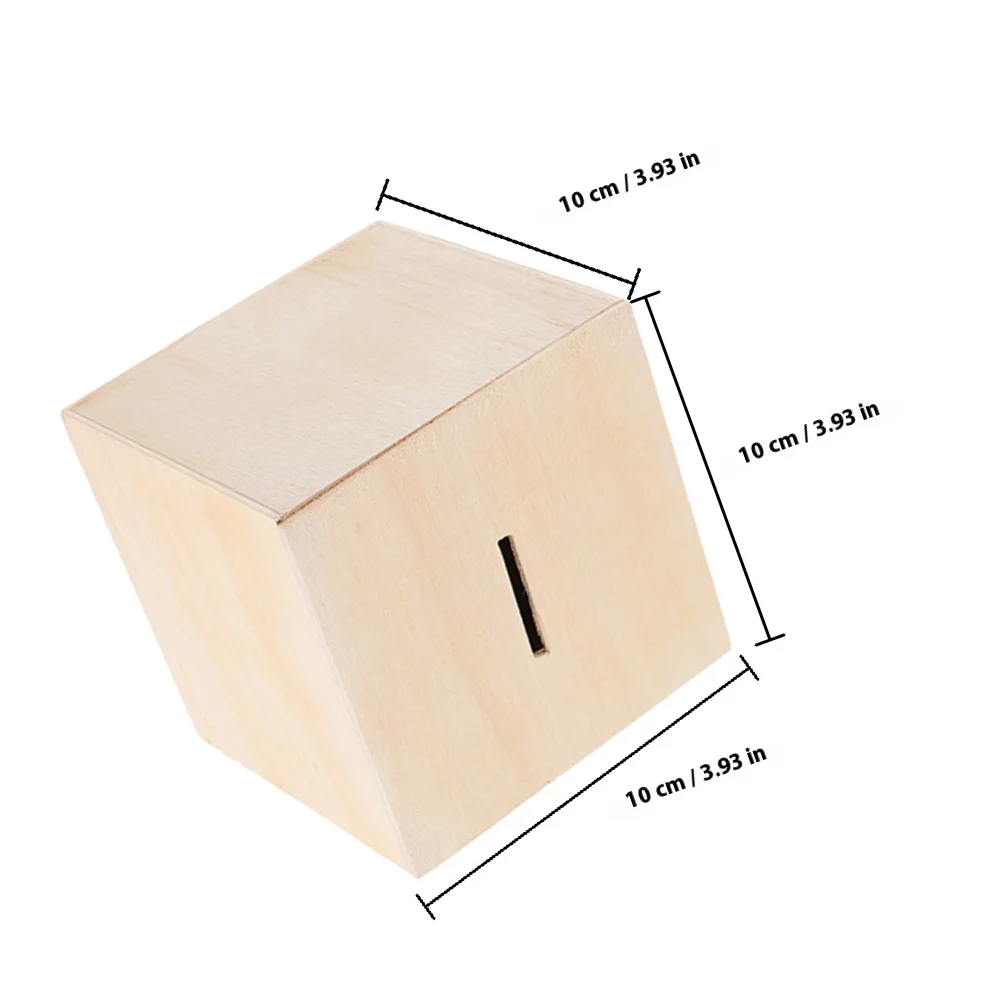 ชุดออมสินไม้ DIY 6 ชิ้นสำหรับเด็ก ชุดงานฝีมือกล่องเงินไม่ทาสี เสริมสร้างความคิดสร้างสรรค์และนิสัยการออมที่บ้าน