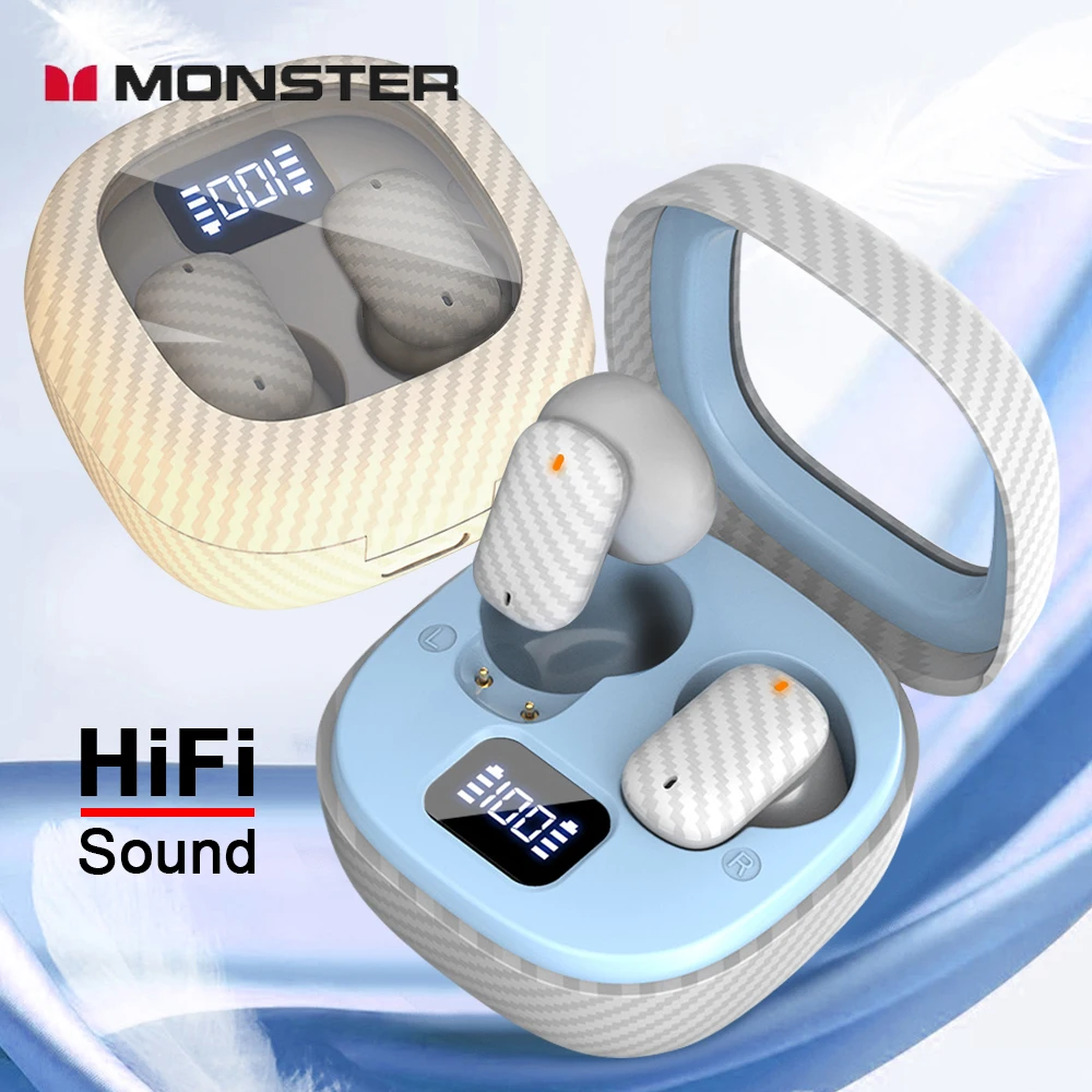 الأصلي الوحش سماعة لاسلكية تعمل بالبلوتوث 5.3 سماعات TWS الألعاب عمر البطارية الطويل سماعات HIFI سماعات صوت ستيريو مع هيئة التصنيع العسكري