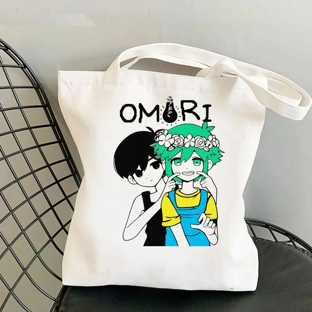 Omori tote bag y2k canvas  shopping totebag reusable femme