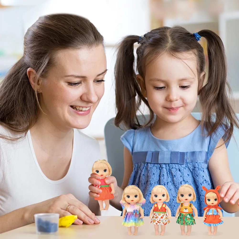 

12 шт., одежда для кукол, платья для кукол, платья для кукол ручной работы, комбинезон, наряды для кукол 10-12 дюймов, живые куклы