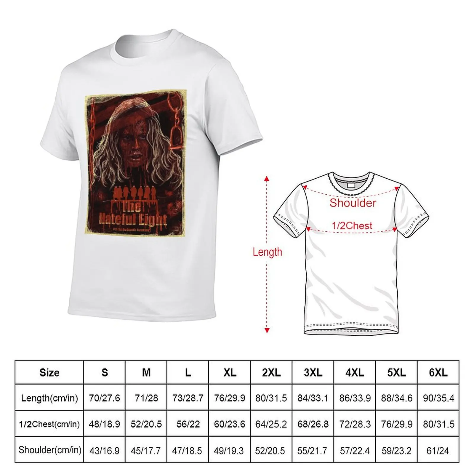 The Hateful Eight T-Shirt oversized shirts graphic luxury designer street wear mens t shirts pack