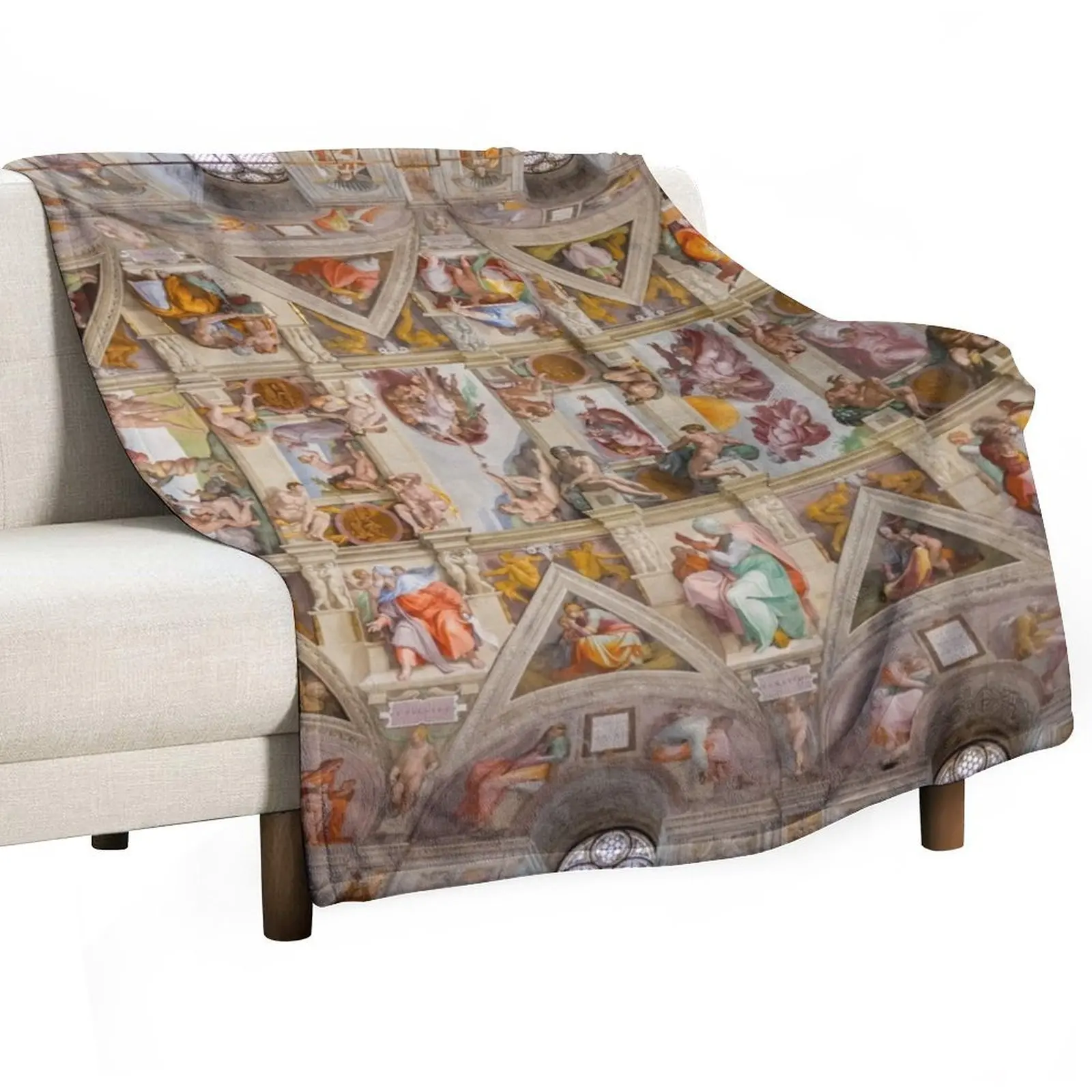 Sistine chapel in the Vatican Museum Throw Blanket Bed covers valentine gift ideas bed plaid Blankets