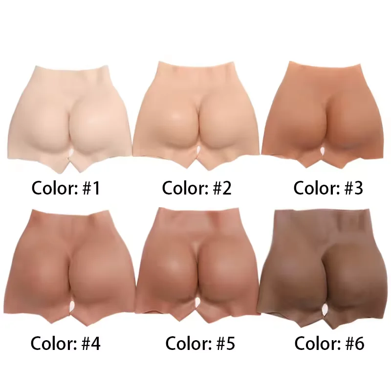 Silicone Padded Panty Fake Bums High Waist Enhancer Shaper Fake Buttocks Pant Women Silicone Butt and Hips Pads