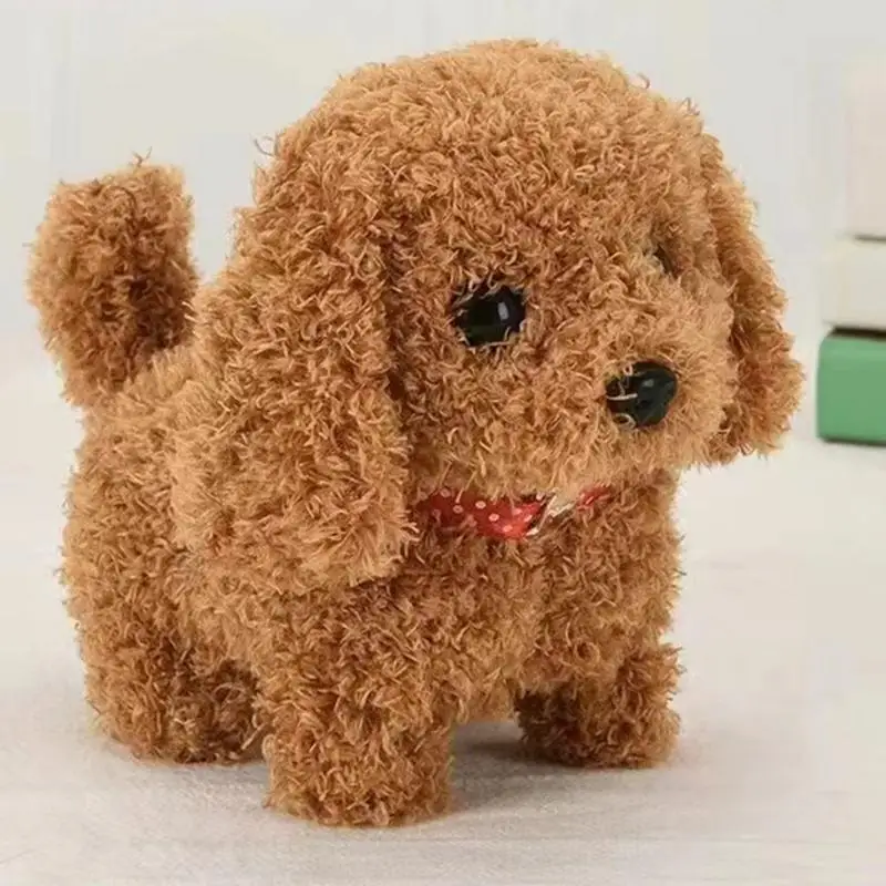 Robot Puppy Cute Walking Plush Puppy Interactive Plush Dog Walking Barking Wagging Tail That Acts Like A Real Puppy Kids Toys