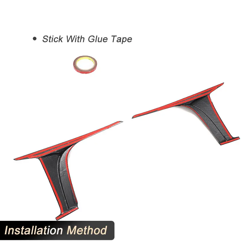 

Car Front Bumper Canards Full Carbon Fiber for Jaguar F-type SVR 2016-2019 Racing Front Air Vent Trims Splitters Fins Body Kits