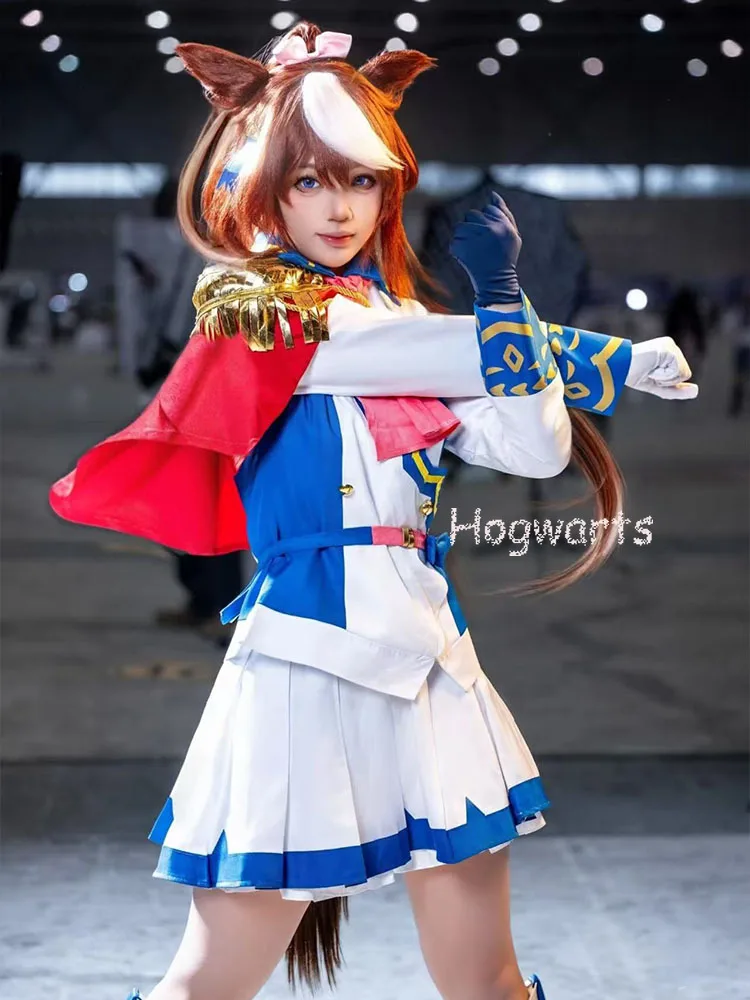 Pretty Derby juego Tokai Teio disfraz de Cosplay uniforme escolar hermoso traje Halloween carnaval Comic Con fiesta de juegos de rol