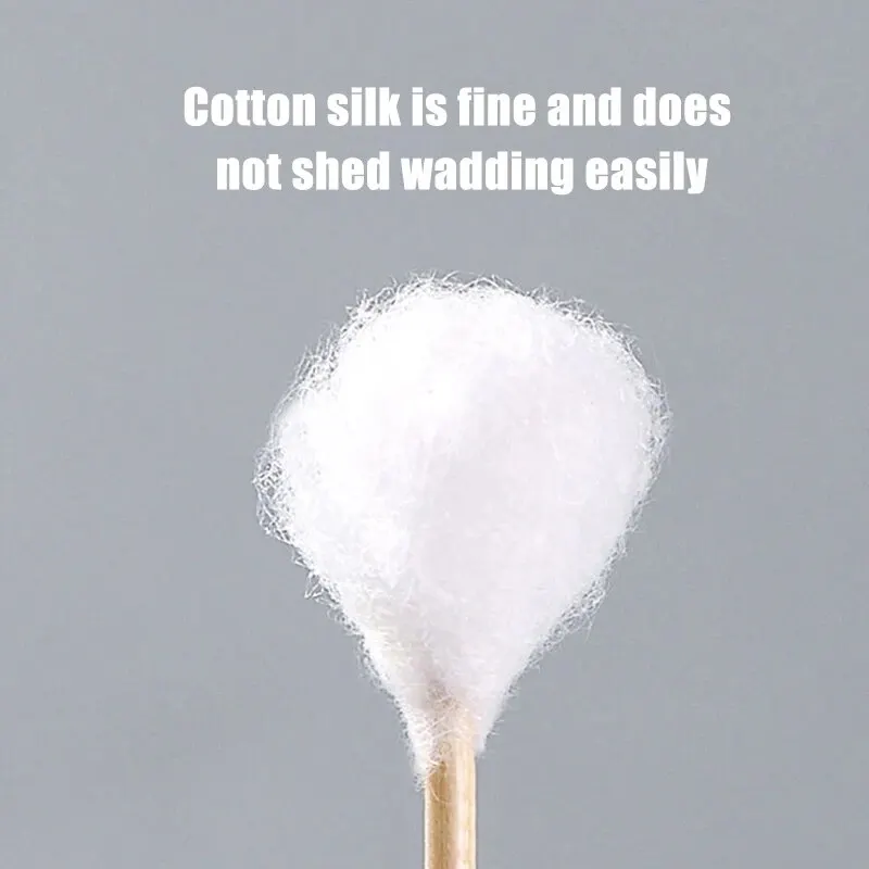 500Pcs Disposable Cotton Swab Box With Double Head Nose Ears Cleaning Women Makeup Tools Daily Cleaning Pet Care Multi-purpose