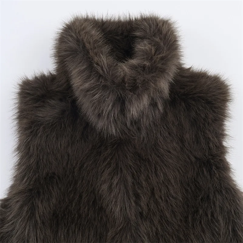 Autumn New Fashionable Simple Artificial Fur Effect Vest