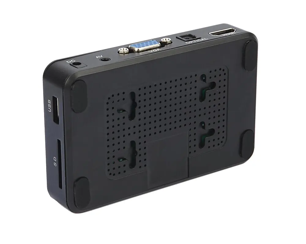 Mini Full HD 1080P Digital HDD Media Player OEM Brand Private Mold VGA Output Plastic Construction Compatibility SD Card USB