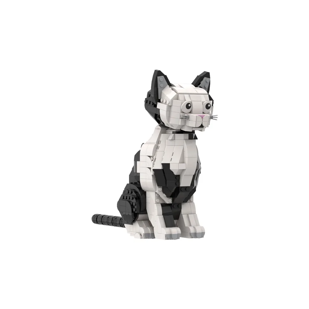 

Gobricks MOC смокинг для кошек, строительные блоки, модель, креативные кирпичи для домашних животных, кошек, сборочные игрушки, детские развивающие игрушки, подарки на день рождения