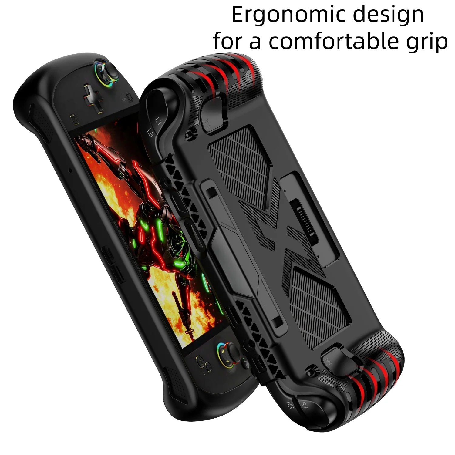 Protective Case For OneXPlayer APEX Handheld Console, Shockproof Anti-Fall Grip Protective Sleeve, Gaming Player Case For APEX