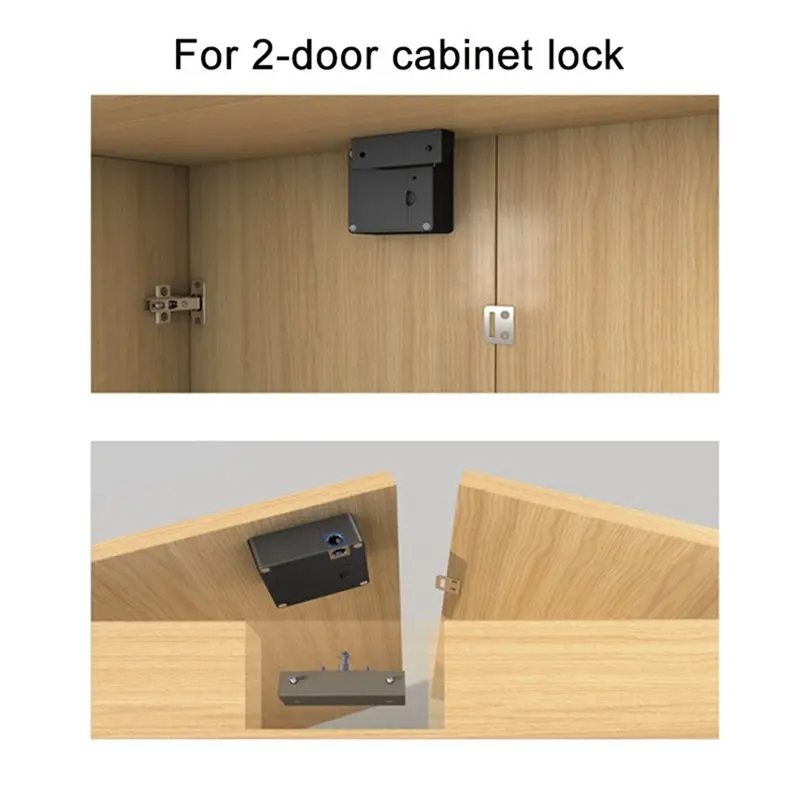 B24B RFID 13.56Mhz NFC Smart Drawer Lock Electronic Ic Cabinet Lock Drill-Free Electric Sensor