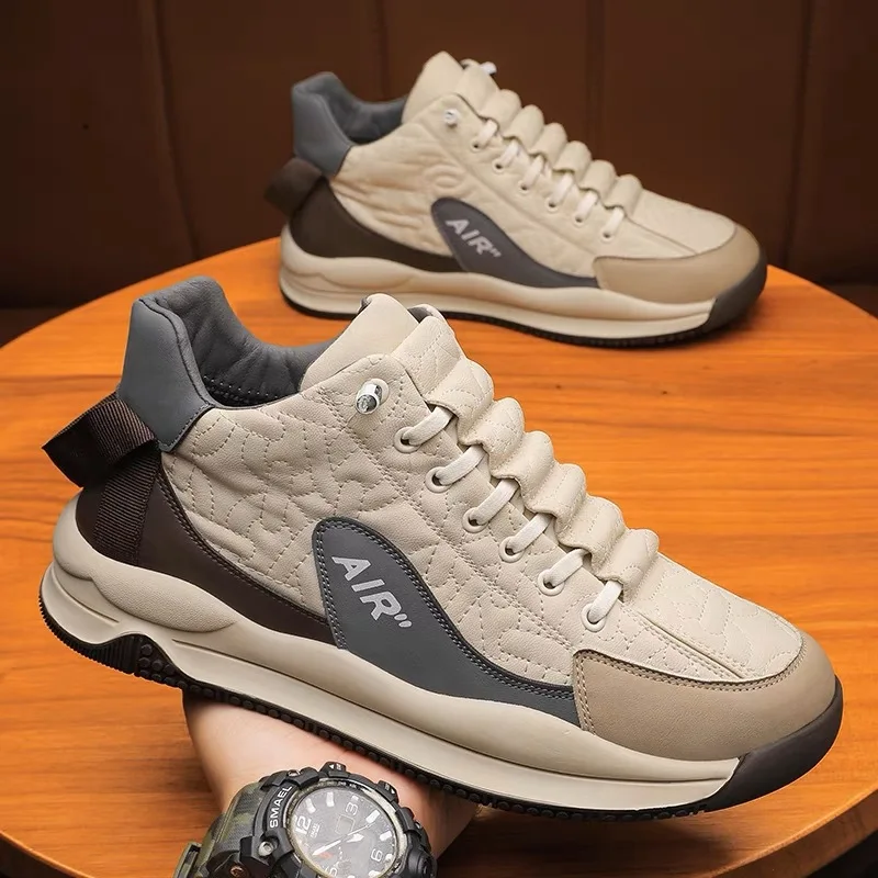 Men Platform Sports Casual Shoes Fashion Lightweight Sneakers Breathable Sports Shoes Shoes Men Slip-on Shoe Zapatillas Hombre image 3