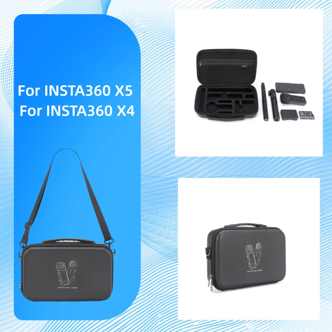 

For INSTA360 X5 & For INSTA360 X4 Storage Bag,Travel Carrying Bag with Shoulder Strap,Camera Storage accessories