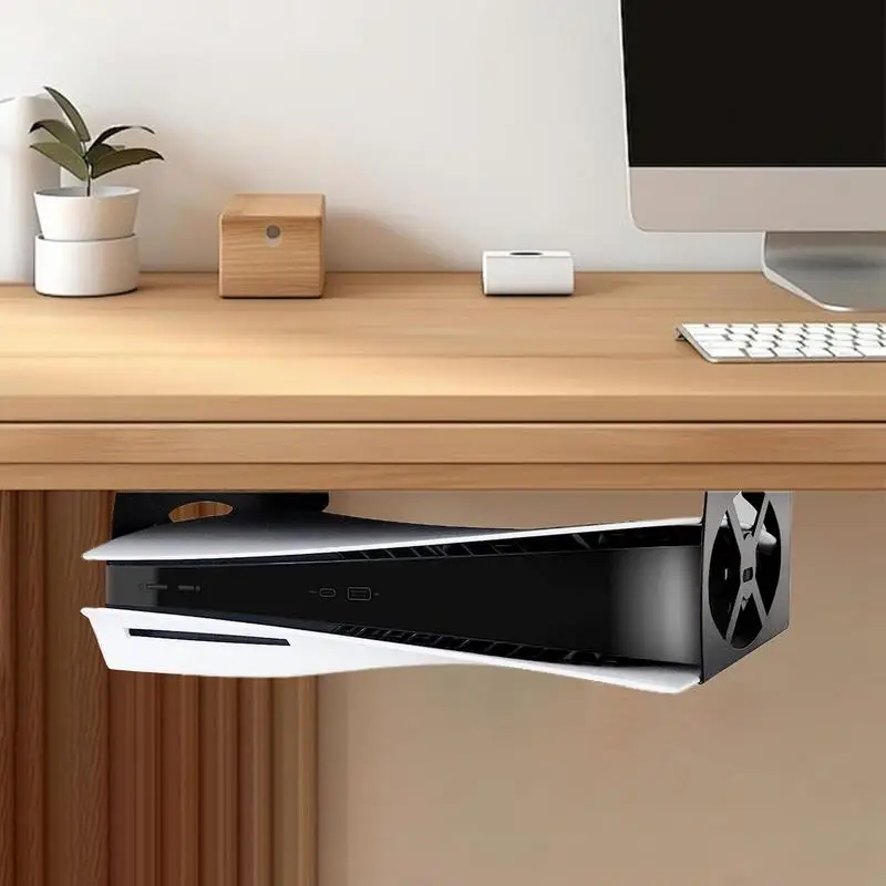 

Держатель под столом Экономия места под настольный поднос Прочный держатель под столом Эффективная полка под столом для ноутбука Аудиоигры