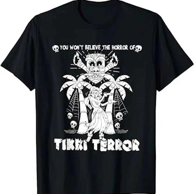 Wont Believe The Horror Of Tikki Terror Tiki Halloween Skull T Shirt Sweatshir