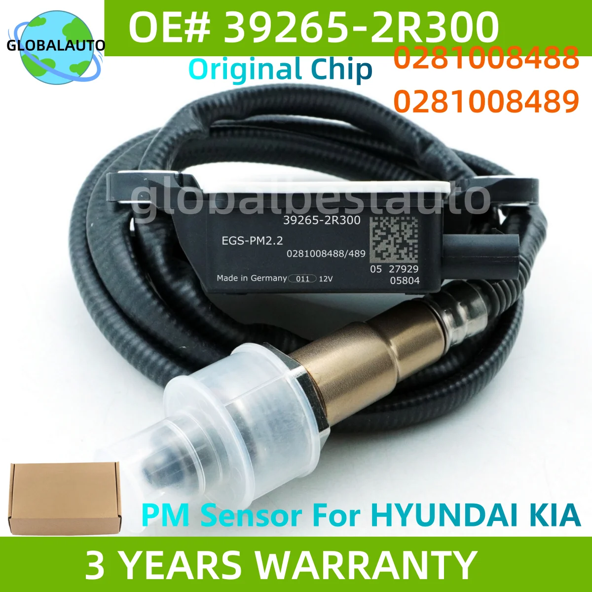 

39265-2R300 0281008488 0281008489 392652R300 Particulate Matter Sensor PM Sensor For Kia Hyundai Santa Fe High Quality