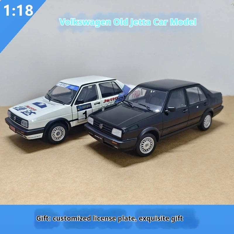 

Volkswagen Jetta Gt Mk2 Vintage 1:18 Scale Alloy Diecast Car Model Square Headlight Collectible Vehicle Car Enthusiasts Ornament