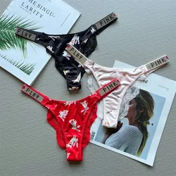 3 PCS Sell Together Low Waist Lace Ladies Triangle Pants Velvet Seamless Female Thong Panties Running Rabbit Sexy Women Panties