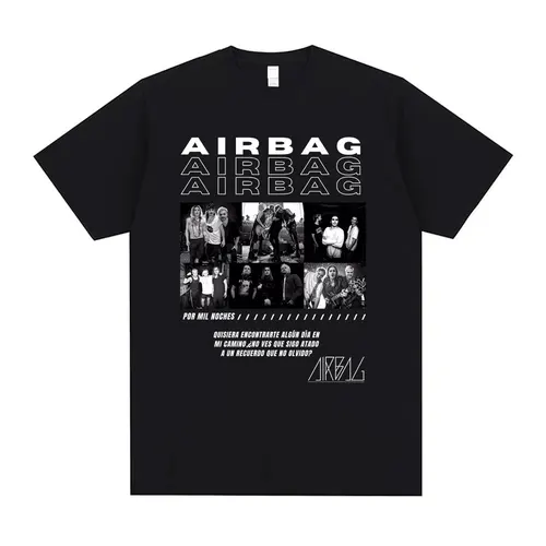 Imagen 1 del producto Camiseta con estampado de Singer Airbag Por Mil Noches para hombre y mujer, camisetas de moda de Hip Hop, ropa de manga corta para hombre, camisetas de gran tamaño