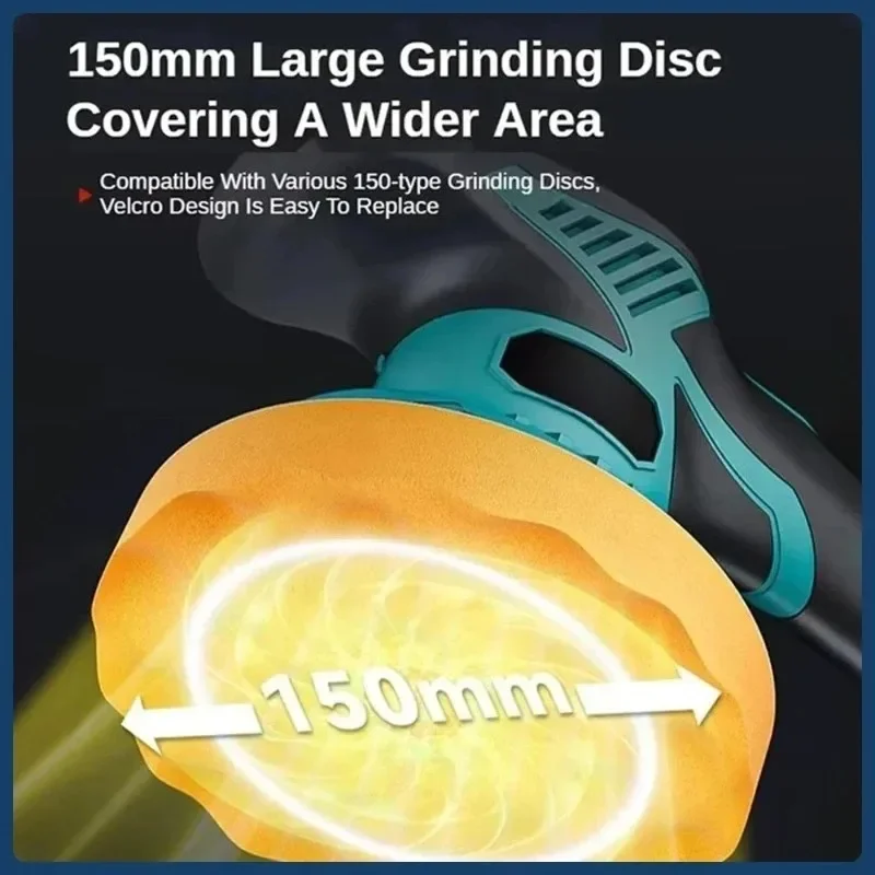 Makita Cordless Brushless Car Polisher Machine 8 Gears Electric Waxing Repairing Wireless Buffing Polisher 18V 20V