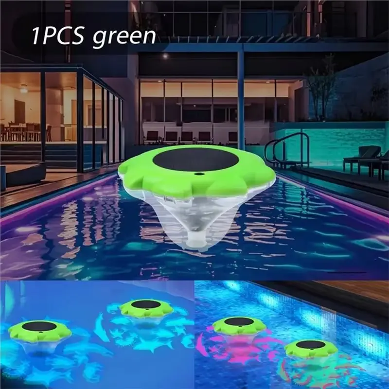 AC88-LED Floating Solar Pool Light Outdoor Waterproof With Automatic Color Change Function Lamp For Swimming Pools C