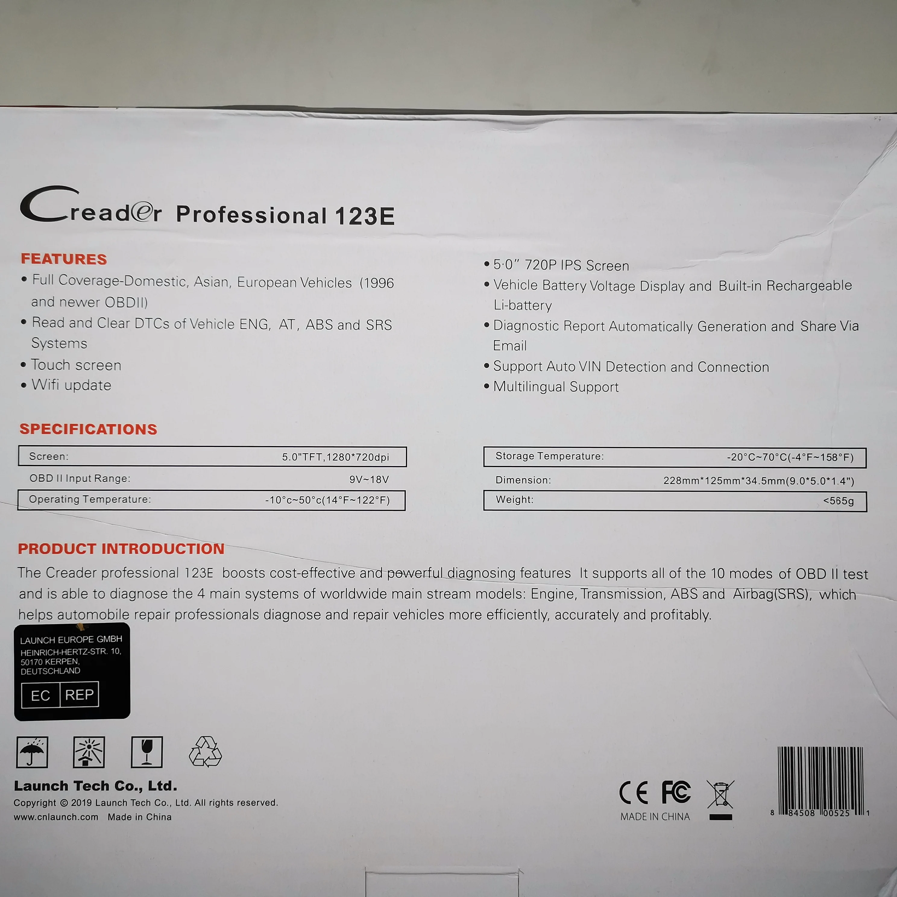 X431 BD2 CRP123 E CRP123E للمحرك ABS SRS في BD2 قارئ الرمز الماسح الضوئي OB أداة تشخيص السيارات أدوات المركبات الأخرى #6