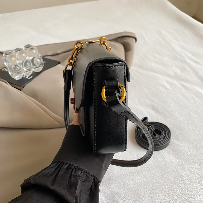 Leather Shoulder Bag Purse for Women - Fashion Crossbody Bags Underarm Bag Small Square Satchel Handbag image 4
