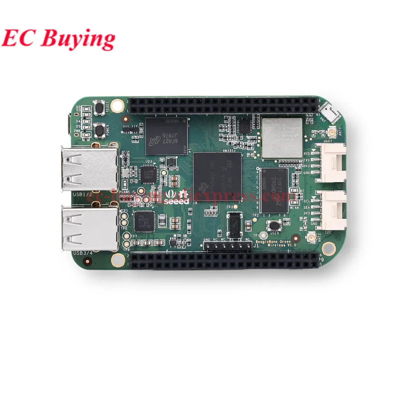 BeagleBone negro AM335x AM3358 módulo de placa de desarrollo BeagleBone verde inalámbrico WiFi BLE Cortex-A8 BB-Black Rev.C 5V 512MB