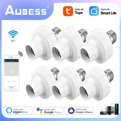 Inteligentna żarówka żarówki Tuya WiFi Adapter E27 uchwyt lampy LED AC85-250V bazowa poprzez inteligentną aplikację do sterowania głosowego Alexa Home Alice