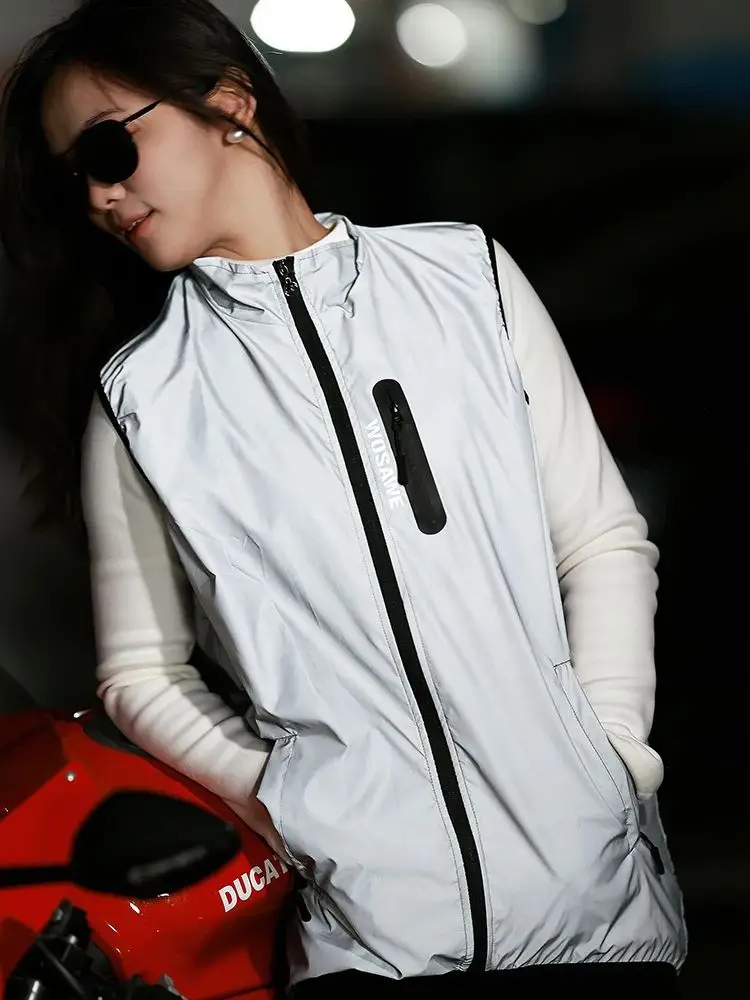 AliExpress WOSAWE High Visibility Cycling Vest Windproof Mountain Bike Jacket Sleeveless Gilet Autumn MTB Road Bicycle Waistcoat﻿