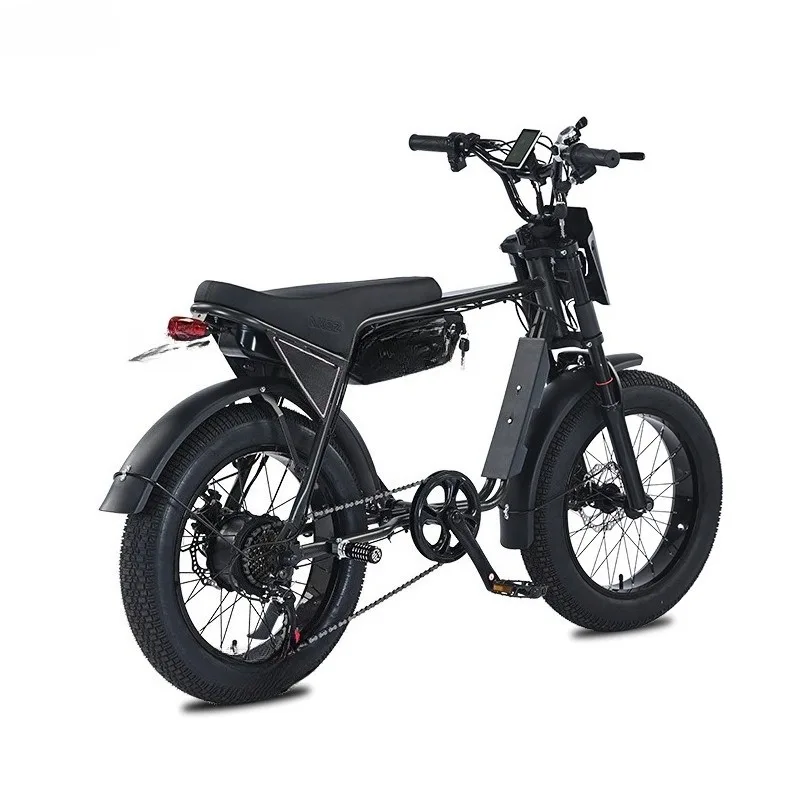 Retro electric bicycle factory direct sales ZX high carbon steel to work transport moped