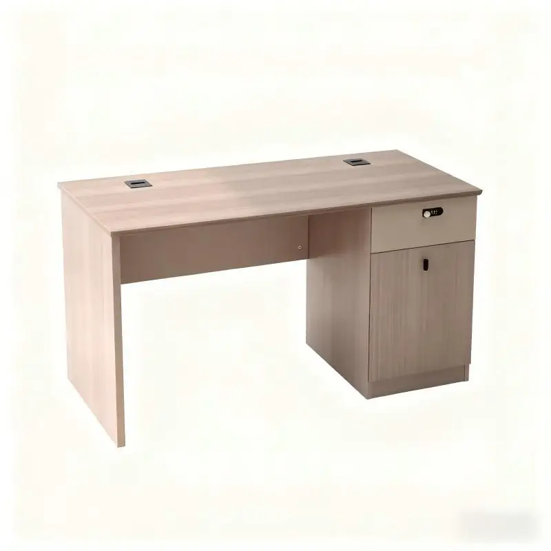 Desk with lock computer tables and chairs, office workstation tables and chairs