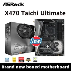 ASRock X470 Taichi Ultimate Motherboard Supports AMD X470 Ryzen 9 5900X R7 5700X3D R5 5600 CPU DDR4 3466+ MHz Memory NVME M.2