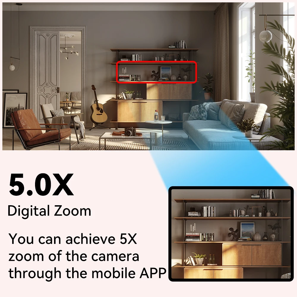 1-4pc 5MP IP Camera O-Kam Pro Smart Home Indoor WiFi Wireless Surveillance Cam Automatic Tracking CCTV Security Baby Pet Monitor
